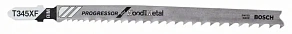 Bosch T345XF BiM Progressor for Wood and Metal пильные полотна 132x2.4-5.0 (по дереву/металлу), 3 шт., 5 упаковок