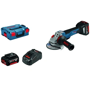Bosch GWX 18V-10 Professional аккумуляторная угловая шлифмашина (2 x 5 Ач, ЗУ)
