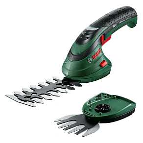 Bosch Isio 3 аккумуляторные ножницы (1 x 1.5 Ач, ЗУ) с 2 ножами